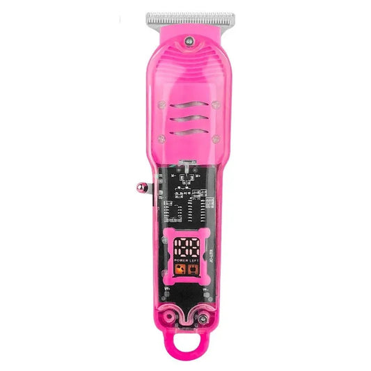 Máquina de Barba Profissional 2 em 1 Sem Fio com Visor Digital