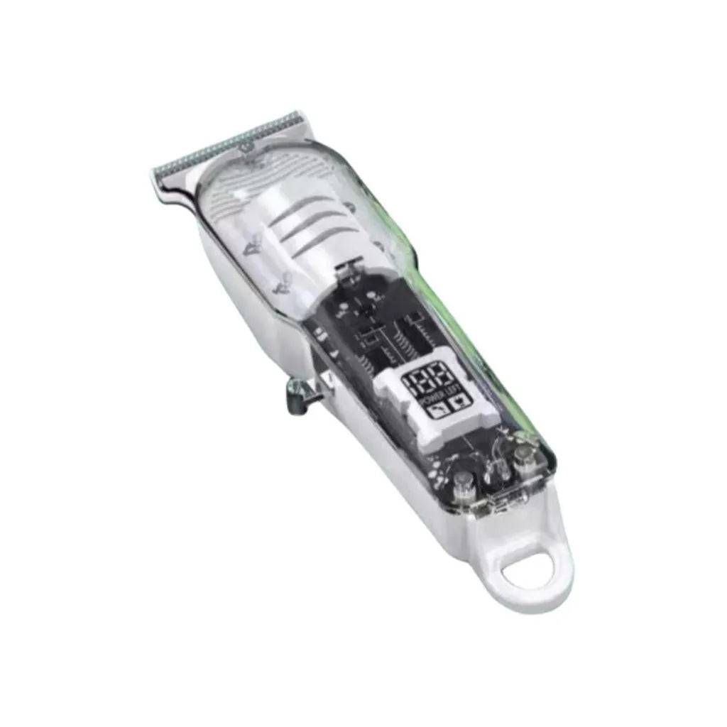 Máquina de Barba Profissional 2 em 1 Sem Fio com Visor Digital