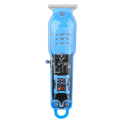 Máquina de Barba Profissional 2 em 1 Sem Fio com Visor Digital