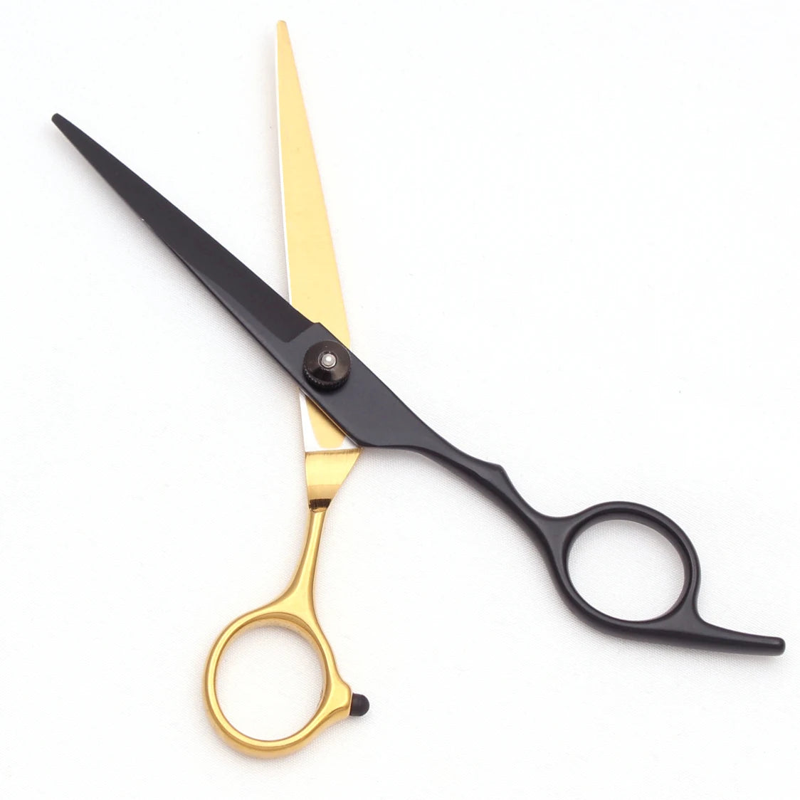 Tesoura de cabeleireiro preto-ouro